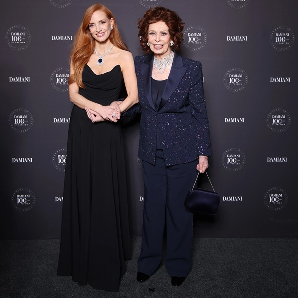 Jessica Chastain and Sophia Loren Damiani ambassador