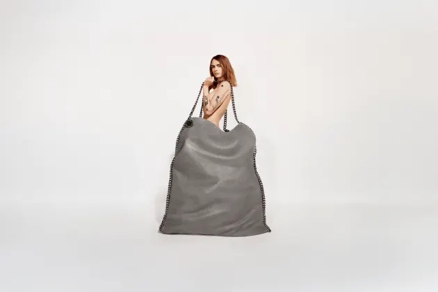 Cara Delevingne stars in Stella McCartney’s Falabella bag 15th anniversary campaign.